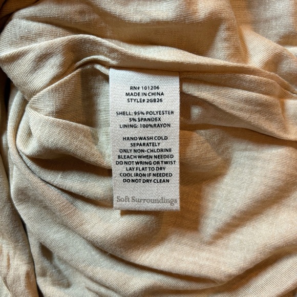 Soft Surroundings gold sequin long sleeve button up blouse top - Picture 6 of 8